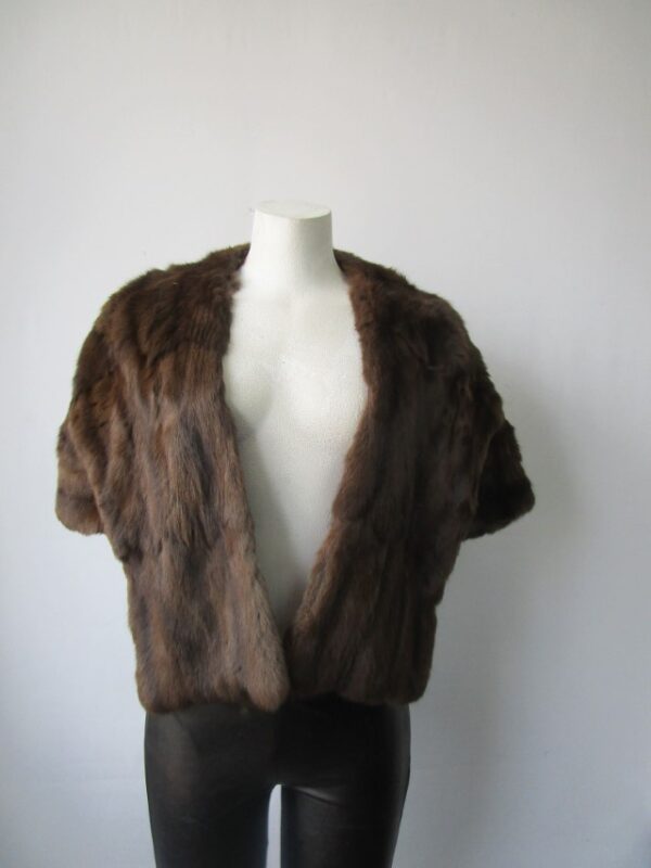 Squirrel Fur Stole Wrap Cape Wedding SUPERB Sz M