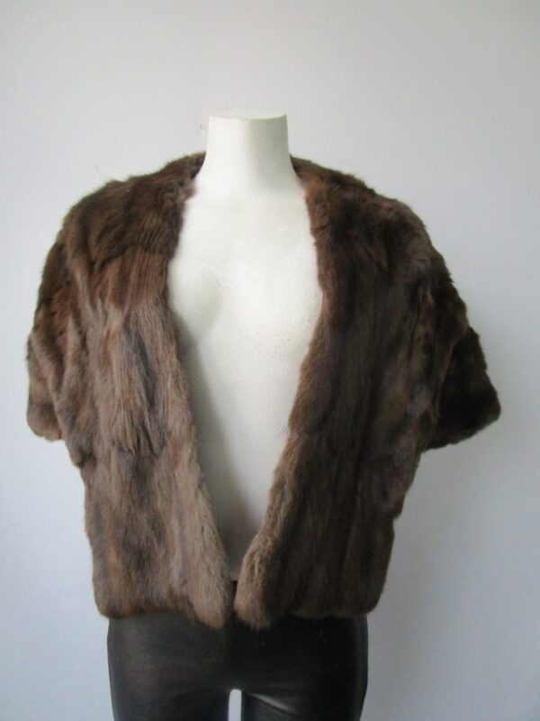 Squirrel Fur Stole Wrap Cape Wedding SUPERB Sz M - Image 2