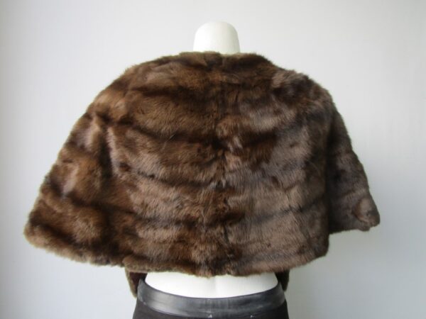 Squirrel Fur Stole Wrap Cape Wedding SUPERB Sz M - Image 5