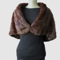 Squirrel Fur Stole Wrap Cape Wedding SUPERB Sz M