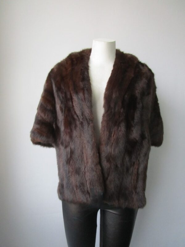 Squirrel Fur Stole Wrap Cape Wedding Superb Sz M