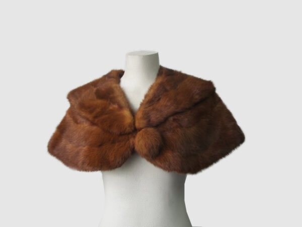 Mink Fur Cape Shawl Stole Wrap Cape Mint WEDDING