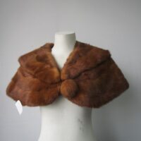 Mink Fur Cape Shawl Stole Wrap Cape Mint WEDDING