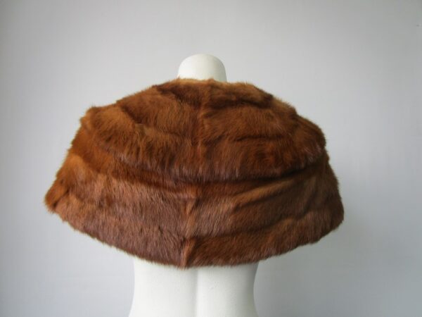 Mink Fur Cape Shawl Stole Wrap Cape Mint WEDDING - Image 3