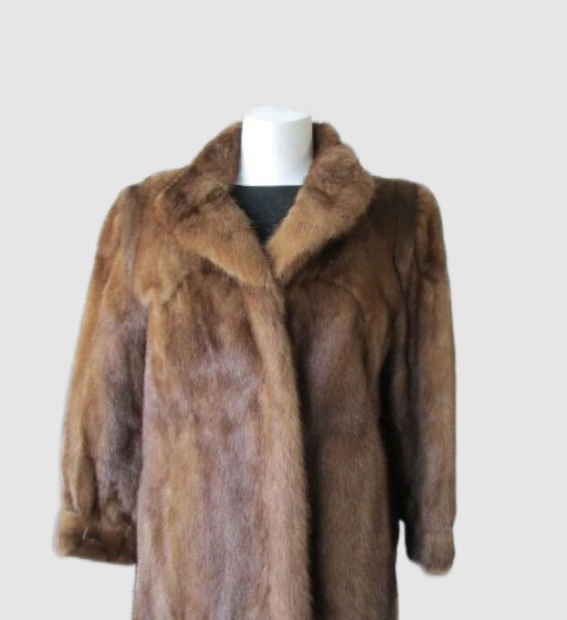 Mink Fur Coat Jacket MINT+ Sz 8 Natural Pastel