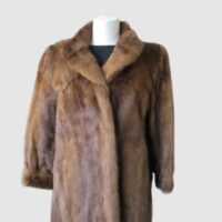 Mink Fur Coat Jacket MINT+ Sz 8 Natural Pastel