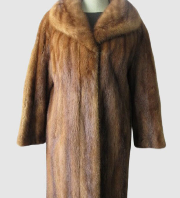 Mink Fur Coat MINT++  Sz 8 Natural Demi-Buff