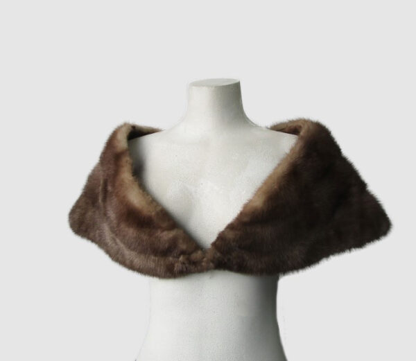 Mink Fur Collar Shawl Stole Wrap Cape MINT Sable WEDDING