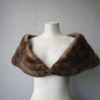 Mink Fur Collar Shawl Stole Wrap Cape MINT Sable WEDDING