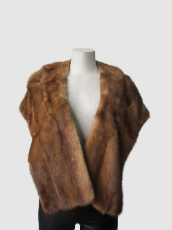 Mink Fur Stole Wrap Cape Wedding MINT