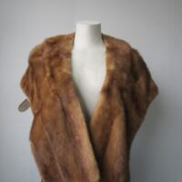 Mink Fur Stole Wrap Cape Wedding MINT