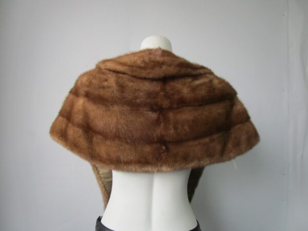 Mink Fur Stole Wrap Cape Wedding MINT - Image 3