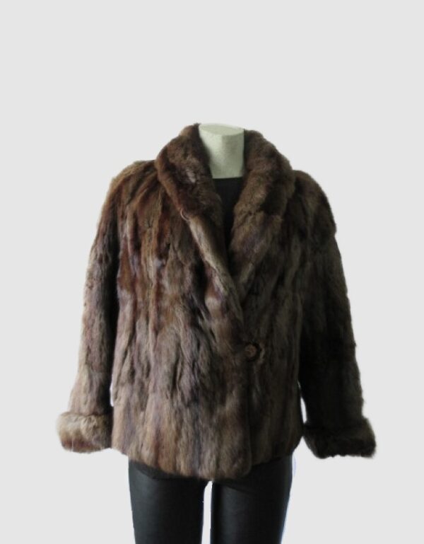 Squirrel Fur Jacket Bolero Coat MINT+  Sz 8
