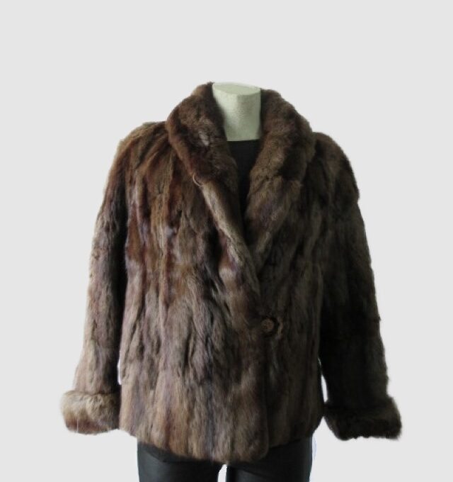 Squirrel Fur Jacket Bolero Coat MINT+  Sz 8