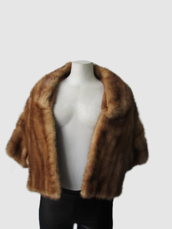 Mink Fur Stole Wrap Cape Wedding MINT
