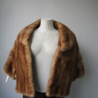 Mink Fur Stole Wrap Cape Wedding MINT
