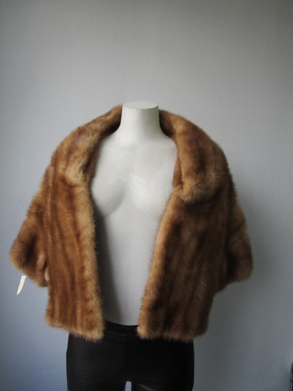 Mink Fur Stole Wrap Cape Wedding MINT
