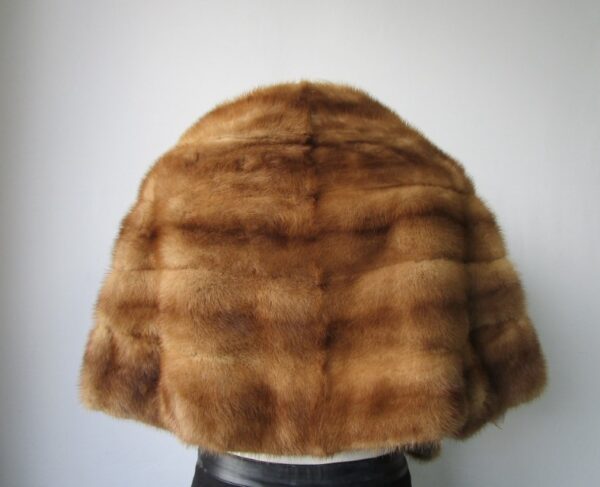 Mink Fur Stole Wrap Cape Wedding MINT - Image 3