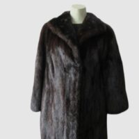 Mink Fur Coat MINT+ Sz 8 Natural Dark Ranch