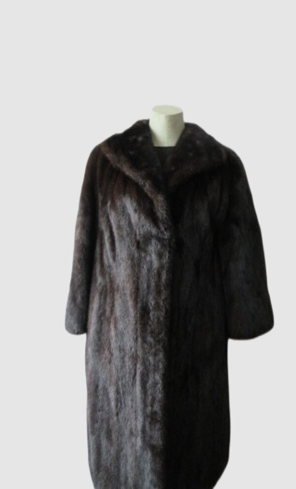Mink Fur Coat MINT+ Sz 8 Natural Dark Ranch