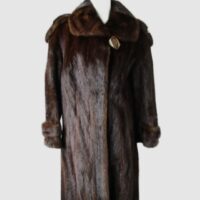 Mink Fur Coat MINT Sz 8 Natural Dark Pastel