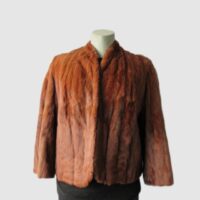 Russian Ermine Fur Jacket Bolero Cape Mint Vintage Sz S