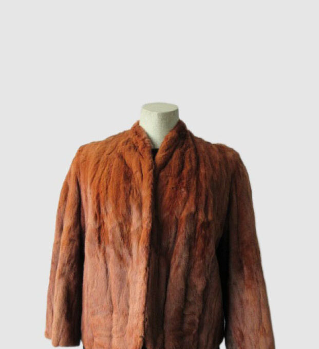 Russian Ermine Fur Jacket Bolero Cape Mint Vintage Sz S