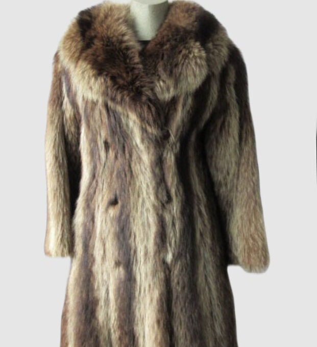 Raccoon Fur Coat Jacket MINT Sz 4/6
