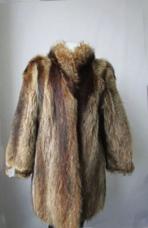 Raccoon Fur Coat Jacket Very Good+ Sz 10/12 - Image 2
