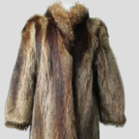 Raccoon Fur Coat Jacket Very Good+ Sz 10/12