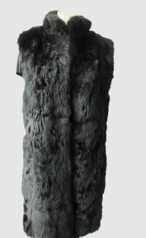 Opossum Fur Vest Lining MINT+ Sz 8 Black