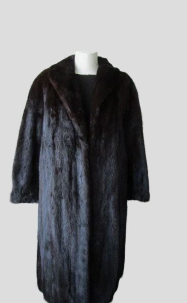 Mink Fur Coat Jacket Mint EMBA  Sz 10 Natural Dark Ranch