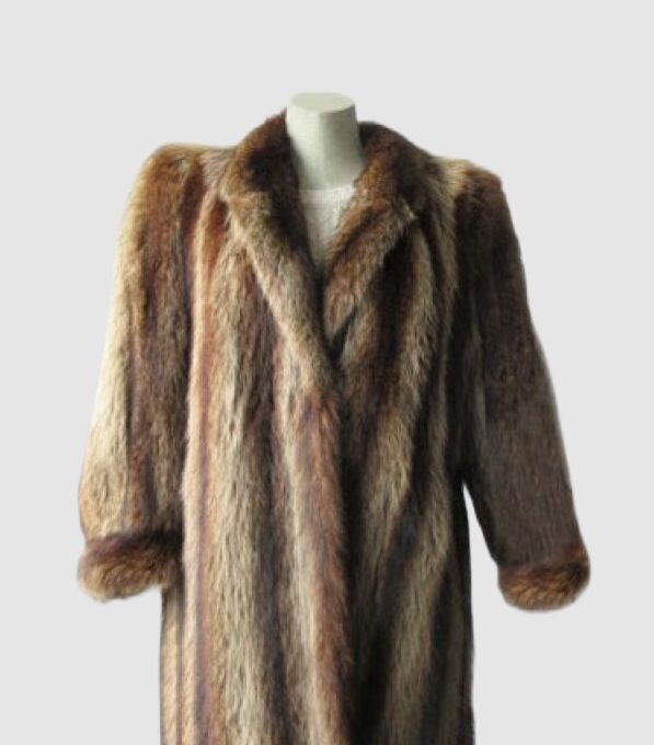 Raccoon Fur Coat Jacket MINT Sz 6