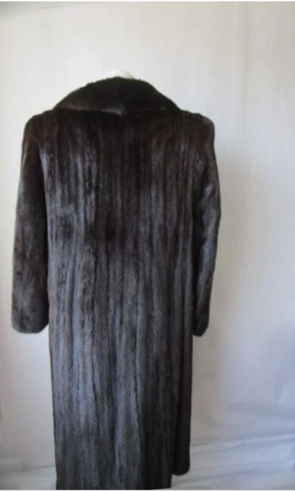 Mink Fur Coat Jacket MINT Sz 10 Natural Dark Ranch FEMALE - Image 5