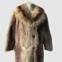 Raccoon Fur Coat Jacket MINT Sz 10