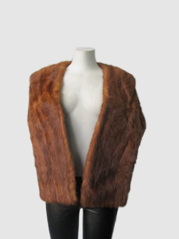 Mink Fur Shawl Stole Wrap Cape Mint Chinese Mink