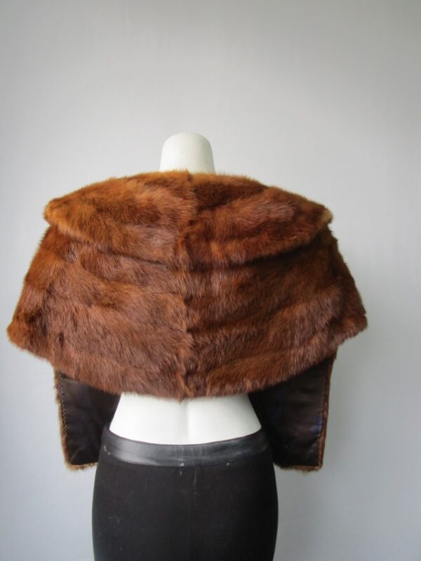 Mink Fur Shawl Stole Wrap Cape Mint Chinese Mink - Image 3