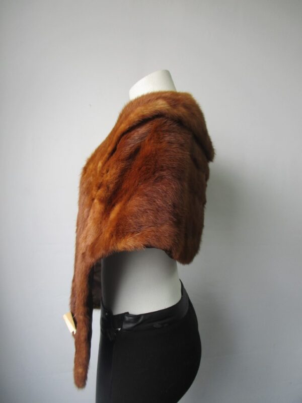 Mink Fur Shawl Stole Wrap Cape Mint Chinese Mink - Image 2