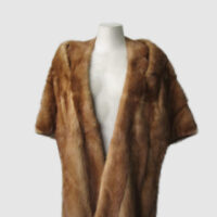 Mink Fur Stole Wrap Cape Wedding MINT+
