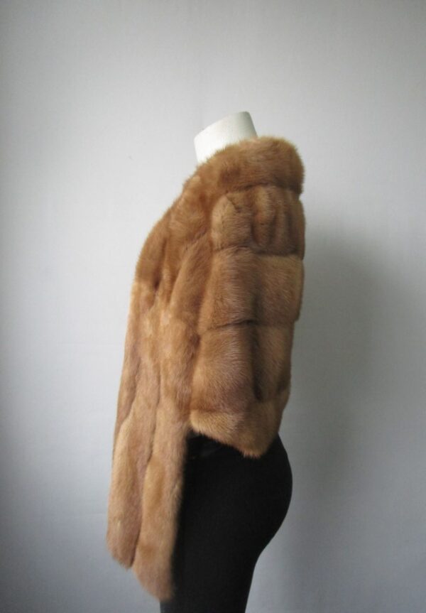 Mink Fur Stole Wrap Cape Wedding MINT+ - Image 2