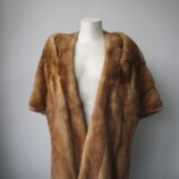 Mink Fur Stole Wrap Cape Wedding MINT+