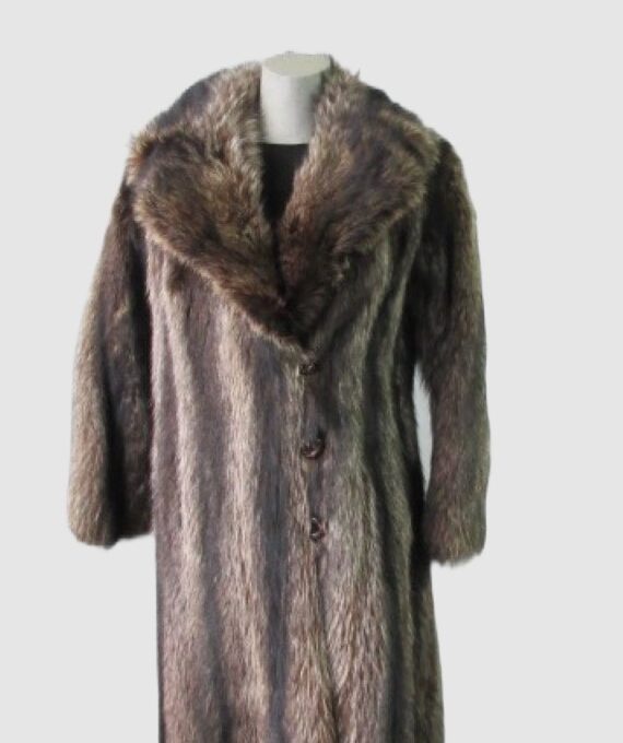Raccoon Fur Coat Jacket MINT Sz XS 4
