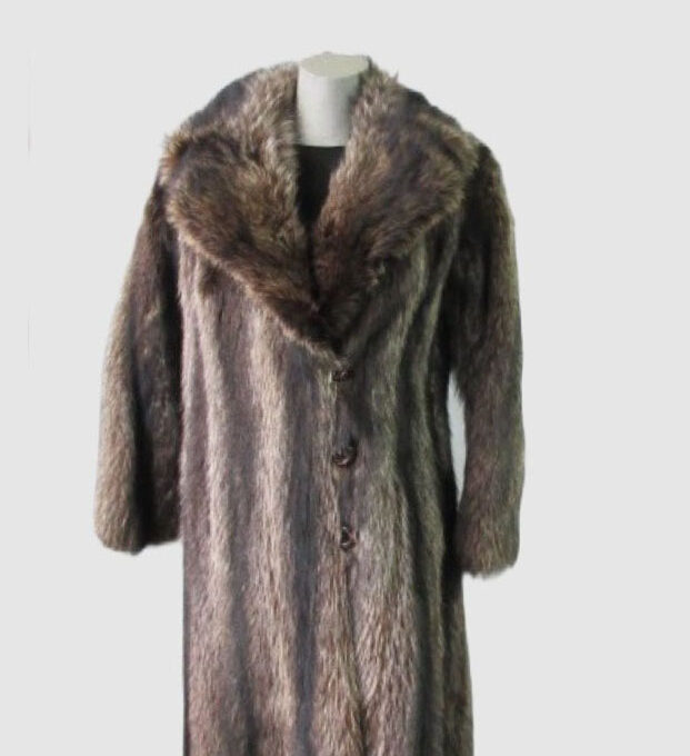 Raccoon Fur Coat Jacket MINT Sz XS 4