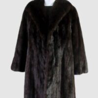 Mink Fur Coat Jacket MINT+ Sz 8 Natural Dark Ranch