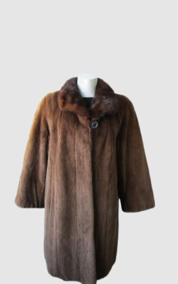 Sheared Mink Fur Coat Jacket MINT Sz 10