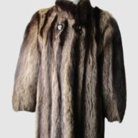 Raccoon Fur Coat Jacket MINT+ Sz 8