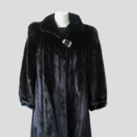 Mink Fur Coat Jacket MINT+ Sz 10/12 Natural Dark Ranch