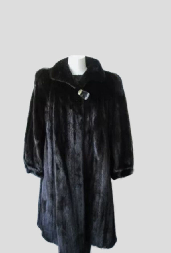Mink Fur Coat Jacket MINT+ Sz 10/12 Natural Dark Ranch