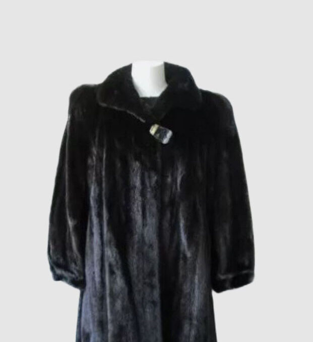 Mink Fur Coat Jacket MINT+ Sz 10/12 Natural Dark Ranch