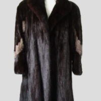 Mink Fur Coat MINT+ Sz M Natural Dark Ranch and Sapphire